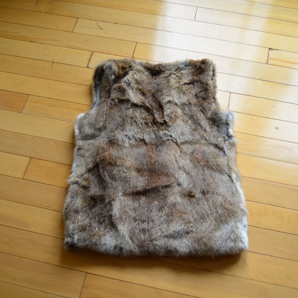 LaRok Luxe Rabbit Fur Sweater Vest Fits S / M - Picture 14 of 16